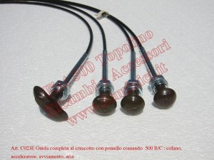 guida competa con pomello marrone