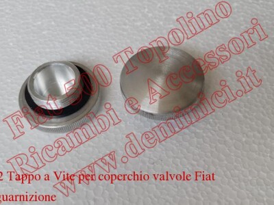 Art. C028C2 Tappo a Vite per coperchio valvole Fiat 500 B con guarnizione