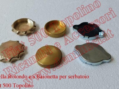 Tappo a Stella Rotondo e a Baionetta per serbatoio benzina Fiat 500 Topolino