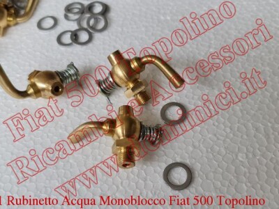 Art.T018D1 Rubinetto Acqua Monoblocco Fiat 500 Topolino