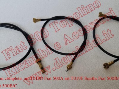 Corda ContaKm completa: art. T019D Fiat 500A art. T019E Smiths Fiat 500B/C art. T019C Fiat 500 B/C