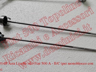 Art.T014A-T014B Asta Livello olio Fiat 500 A - B/C (per monoblocco con tubo sfiatatoio) 