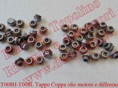 Art.T008G-T008H-T008L Tappo Coppa olio motore e differenziale