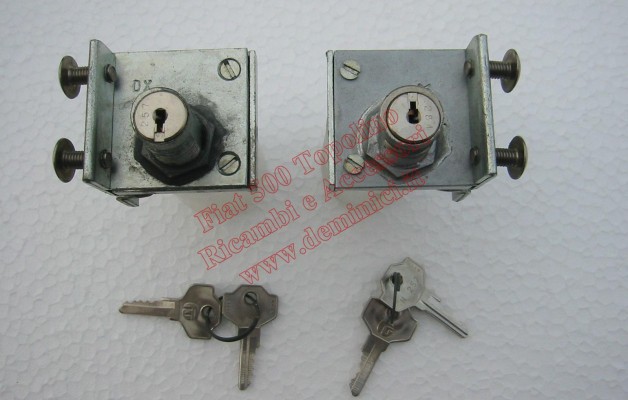 Blocchetto chiusura porta dx e sx fiat 500 A/B/C