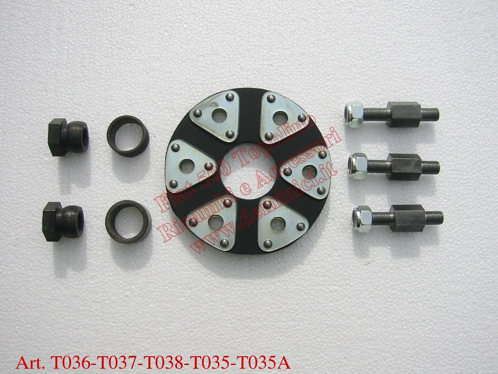 Dadi, Ghiere, Giunto, Colonnette fissaggio: albero trasmissione fiat 500 A/B/C