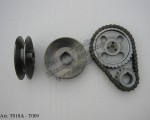 Puleggia albero motore, Distribuzione completa, per fiat 500 A/B/C