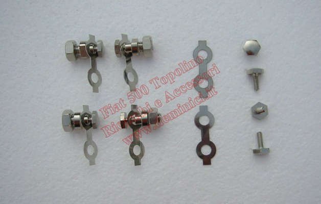 Kit bulloncini, fermi, bulloncini, per telaio capota fiat 500 A/B/C