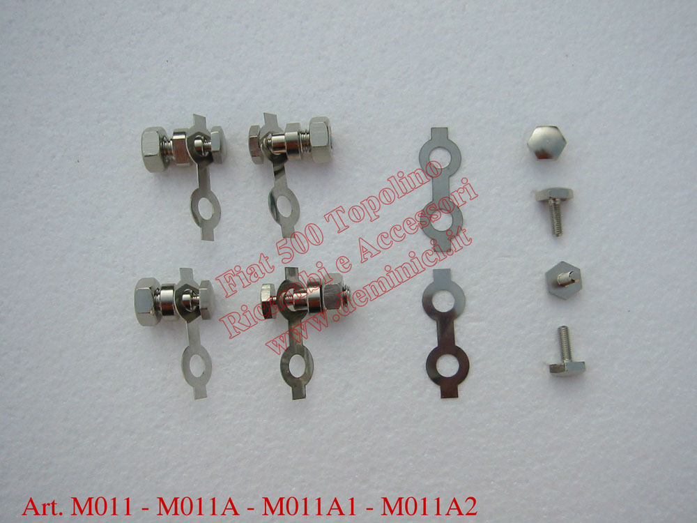 Kit bulloncini, fermi, bulloncini, per telaio capota fiat 500 A/B/C