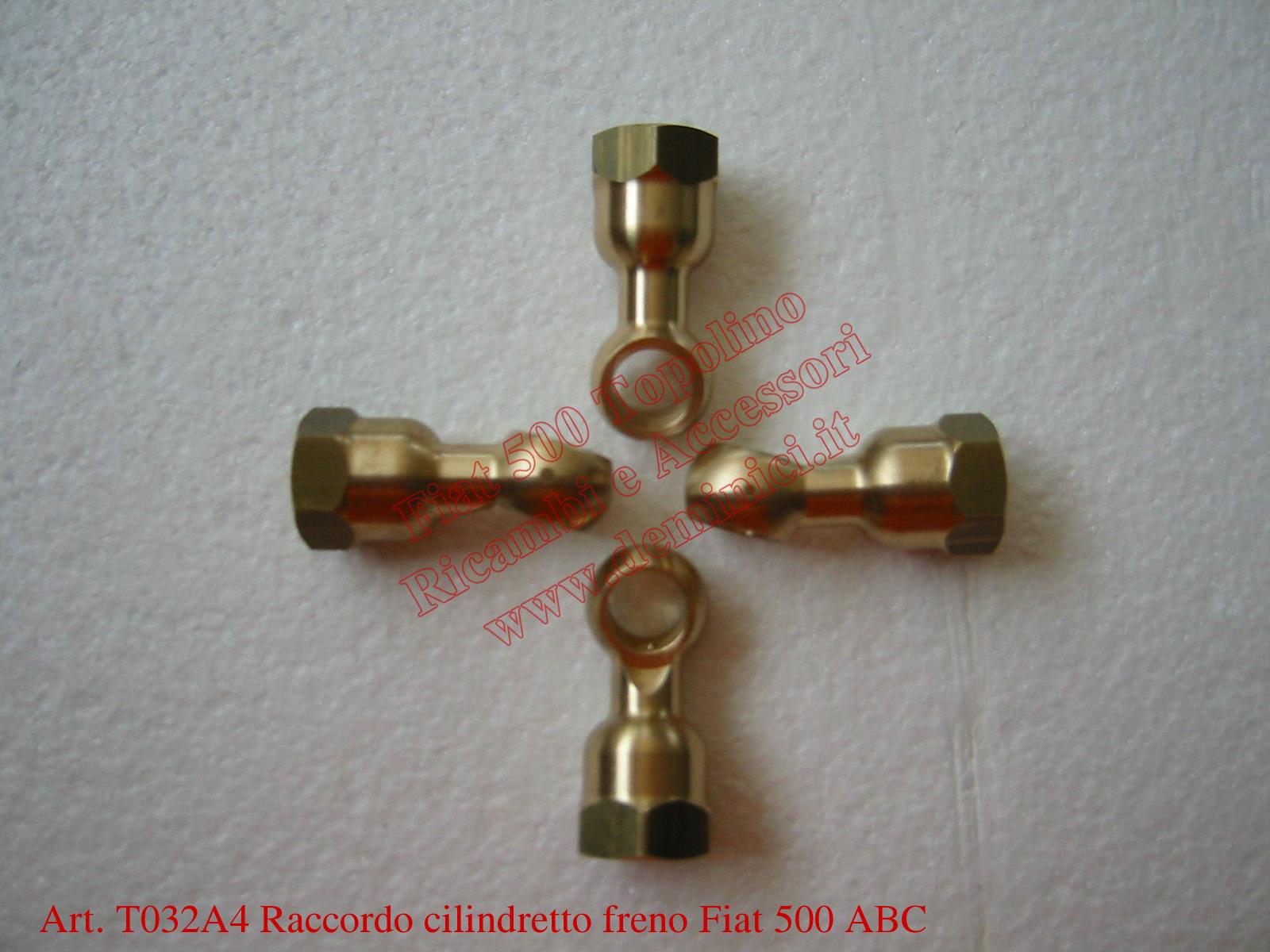 T032A4 Raccordo cilindretto freno Fiat 500 ABC