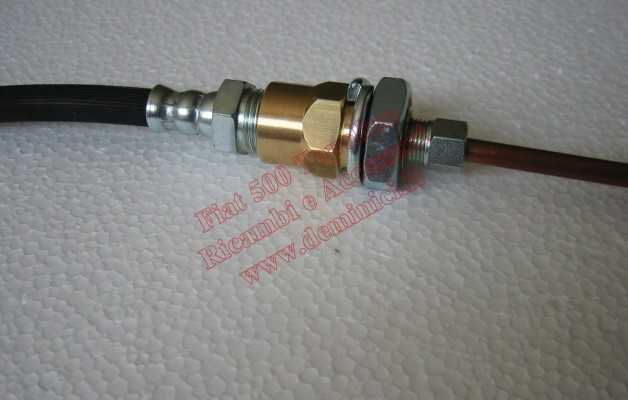 Raccordo per collegamento tubo flessibile a tubo rigido freni Fiat 500 A/B/C