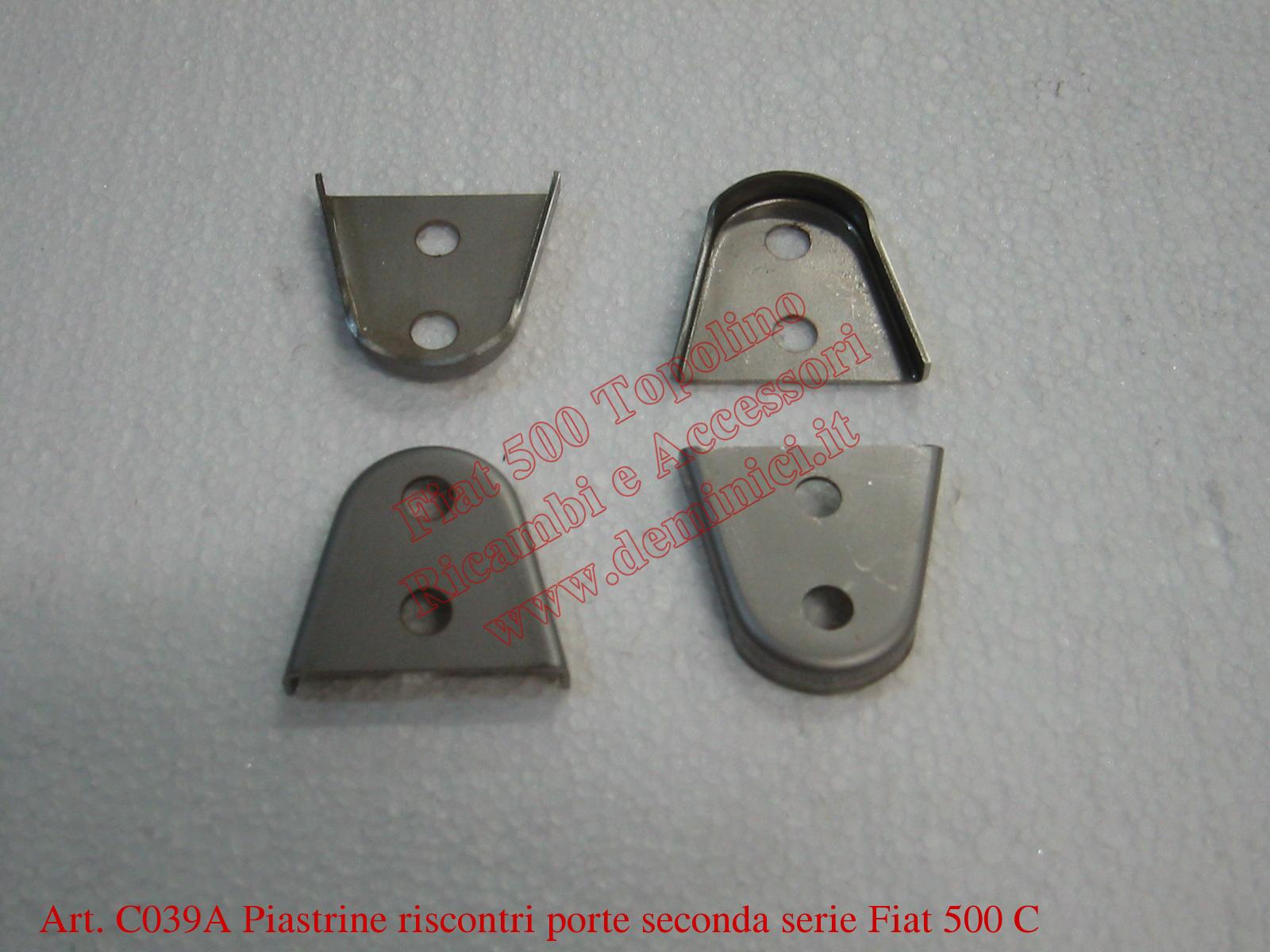 Art. C039A Piastrina riscontro porta seconda serie Fiat 500C