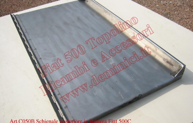 Art.C050B Schienale posteriore in lamiera Fiat 500C Belvedere