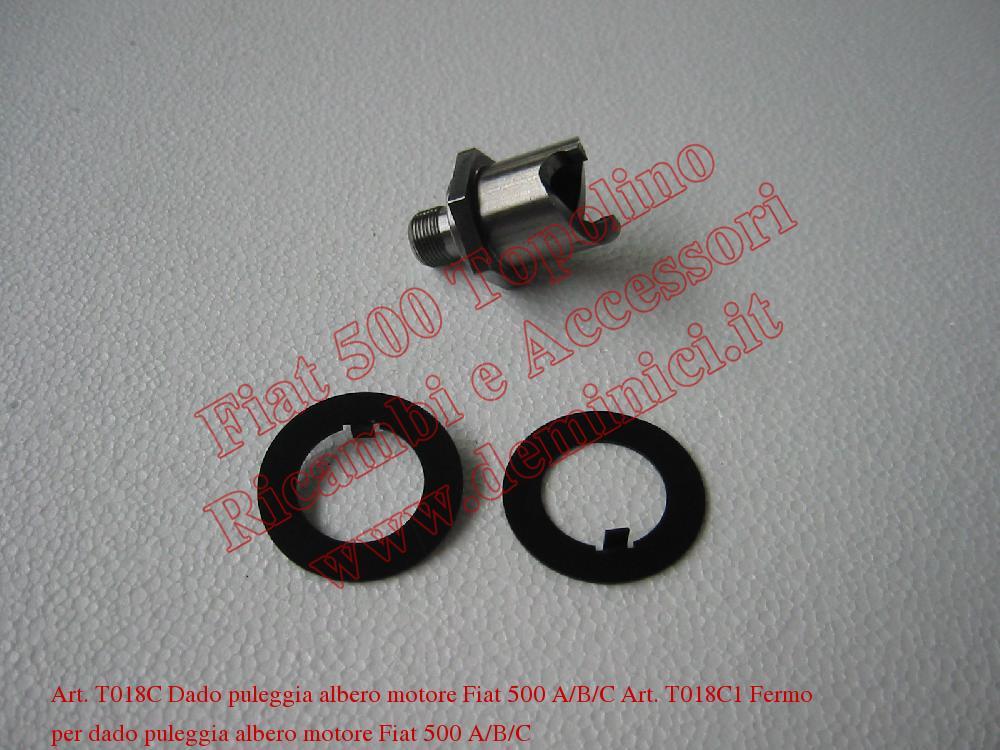 Dado e Fermo per puleggia albero motote fiat 500 ABC