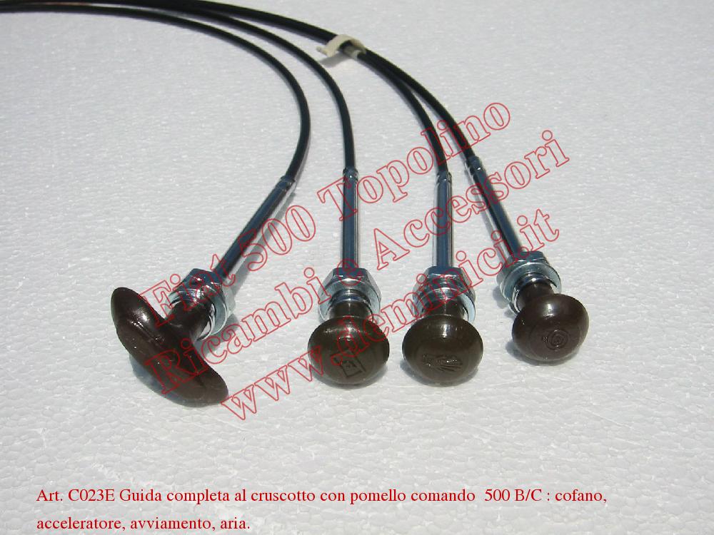 Art. C023E Guida completa al cruscotto Fiat 500 B/C