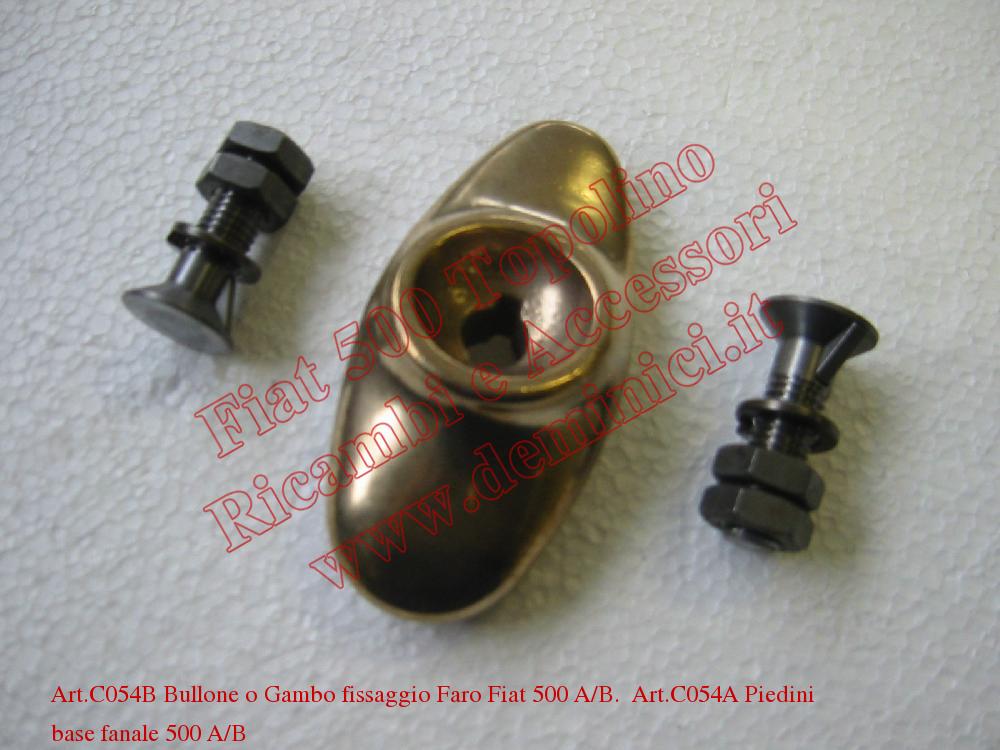 Bullone fissaggio e Piedino Faro Fiat 500 A/B