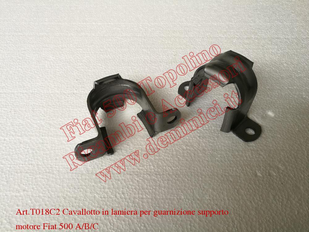 Cavallotto in lamiera per guarnizione supporto motore Fiat 500 A/B/C