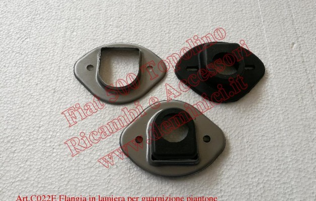 Flangia in lamiera per guarnizione piantone sterzo Fiat 500 B/C