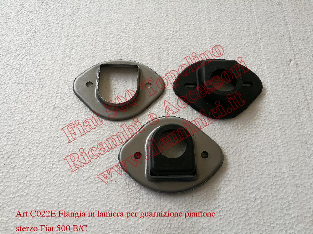 Flangia in lamiera per guarnizione piantone sterzo Fiat 500 B/C