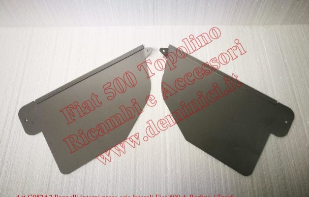 Pannelli interni prese aria laterali Fiat 500 A Berlina / Trasf. / Furgone : primissime serie ( DX e SX )