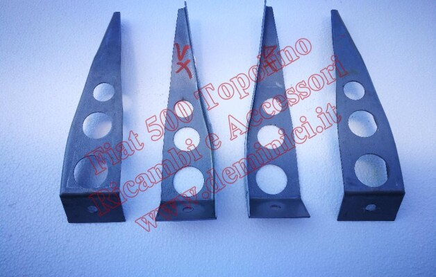 Art. C013V Staffe Posteriori supporto paraurti dx e sx Fiat 500 C trasf./berlina