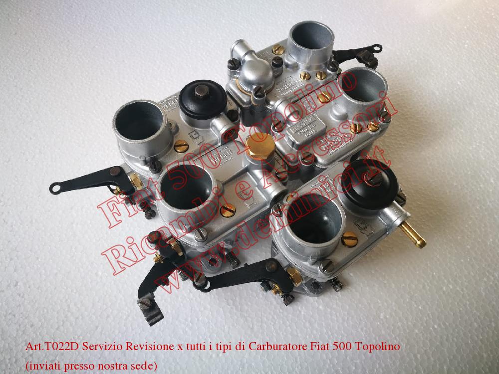 Servizio Revisione per tutti i tipi di Carburatore Fiat 500 Topolino (inviati presso nostra sede)