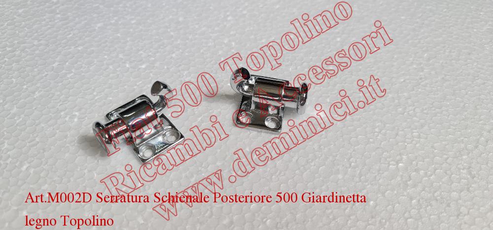 Art. M002D Serratura Schienale Posteriore Giardinetta legno