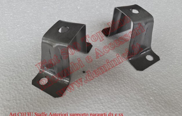 C013U Staffe Anteriori supporto paraurti dx e sx Fiat 500 C trasf./berlina