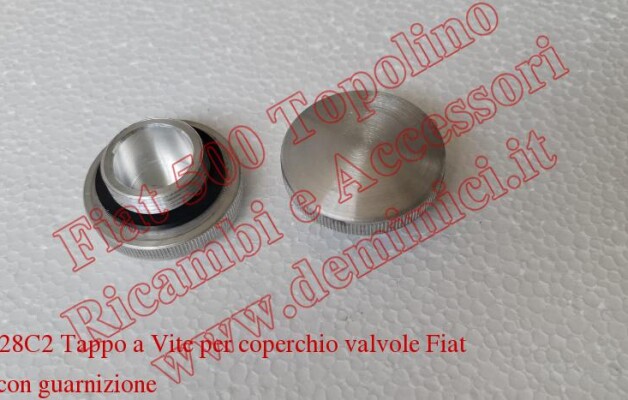Art. C028C2 Tappo a Vite per coperchio valvole Fiat 500 B con guarnizione