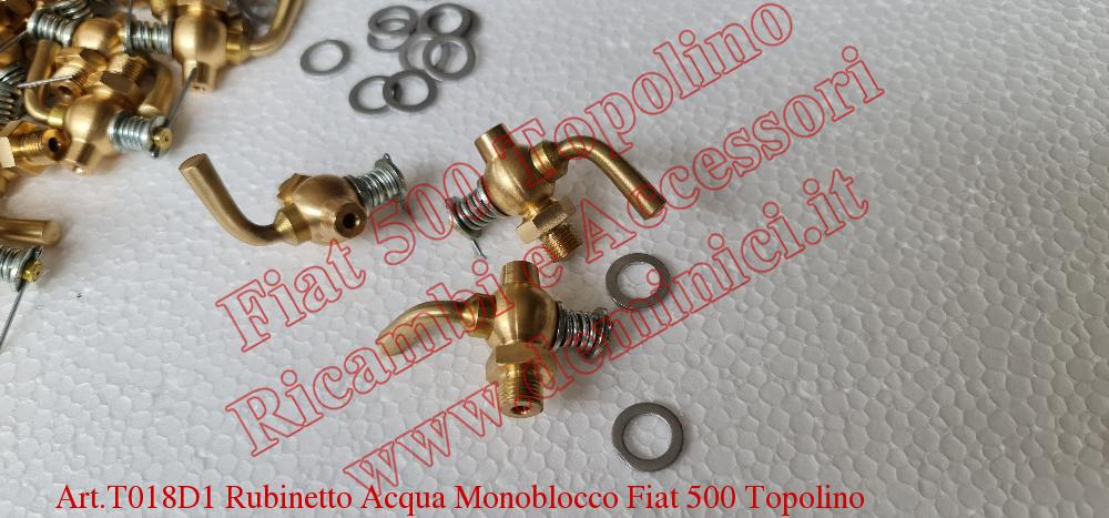 Art.T018D1 Rubinetto Acqua Monoblocco Fiat 500 Topolino