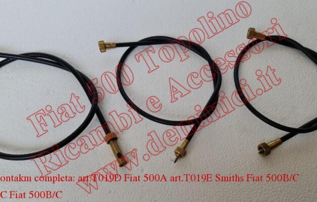 Corda ContaKm completa: art. T019D Fiat 500A art. T019E Smiths Fiat 500B/C art. T019C Fiat 500 B/C