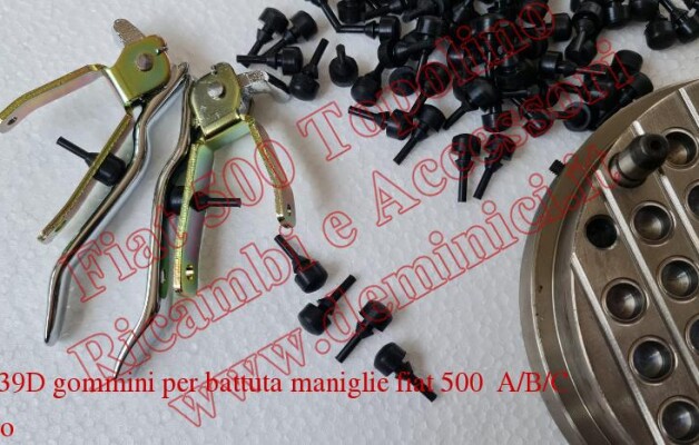 Art. R039D Gommini battuta maniglie porte Fiat 500 A/B/C Topolino