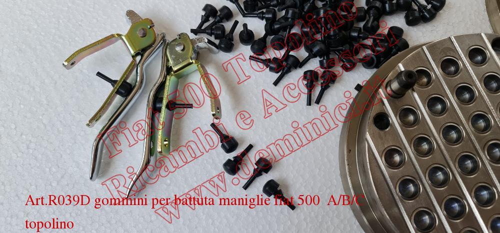 Art. R039D Gommini battuta maniglie porte Fiat 500 A/B/C Topolino