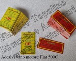 Art. C028D Adesivi vano motore Fiat 500C