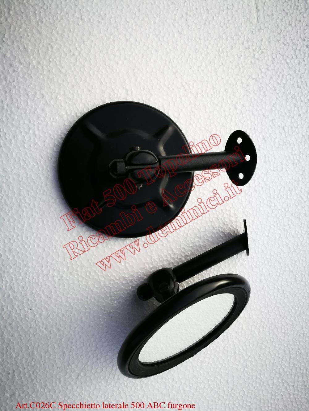 ART. C026C Specchietto laterale Fiat 500 A/B/C Furgone