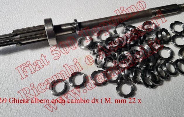 Art. T069 Ghiera albero coda cambio dx ( M. mm 22 x 1,5 )