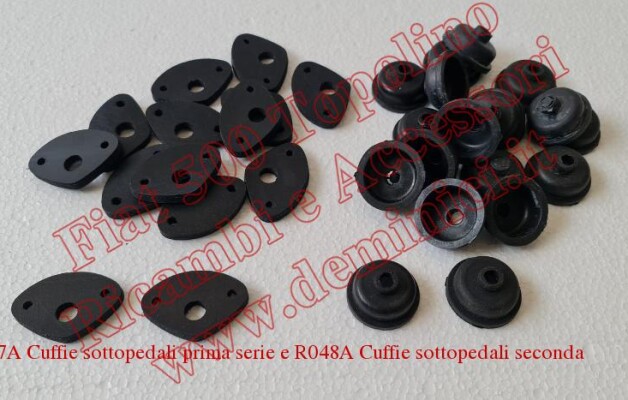 Cuffie Sottopedali prima e seconda serie Fiat 500 Topolino 1936 – 1955