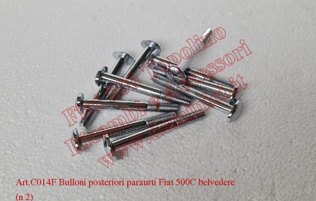 Art.C014F Bulloni posteriori paraurti Fiat 500C belvedere (n°2)