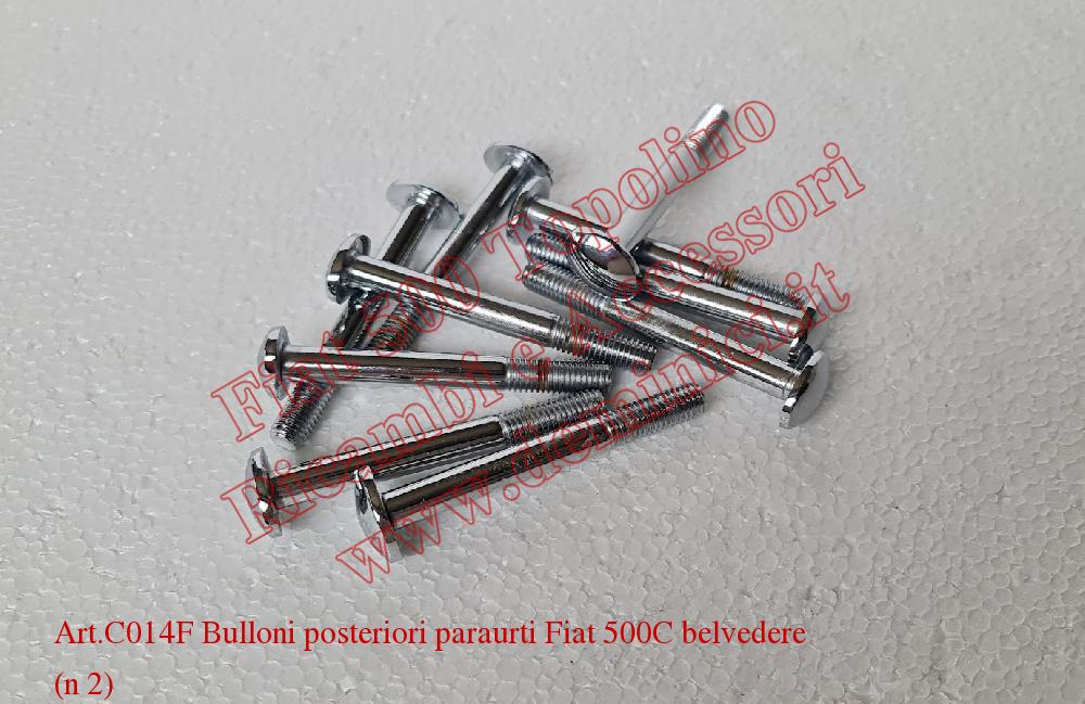 Art.C014F Bulloni posteriori paraurti Fiat 500C belvedere (n°2)
