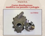 Art. T018A1 Carter distribuzione Fiat 500 Topolino : modifica con paraolio e puleggia