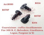 Guarnizione : cuffia riscaldamento Fiat 500 Topolino dal 1948 al 1955
