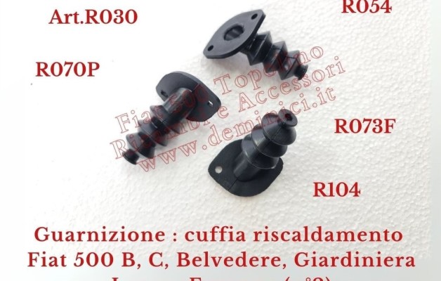 Guarnizione : cuffia riscaldamento Fiat 500 Topolino dal 1948 al 1955