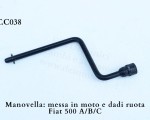 Art. C038 Manovella : messa in moto e dadi ruota Fiat 500 A/B/C
