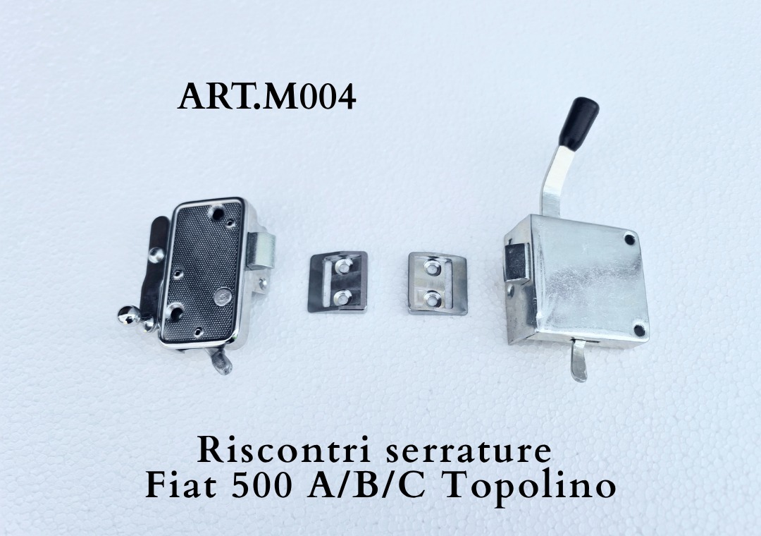 Art. M004 Riscontri serrature 500 Fiat A/B/C Berlina,Belvedere,Giardiniera